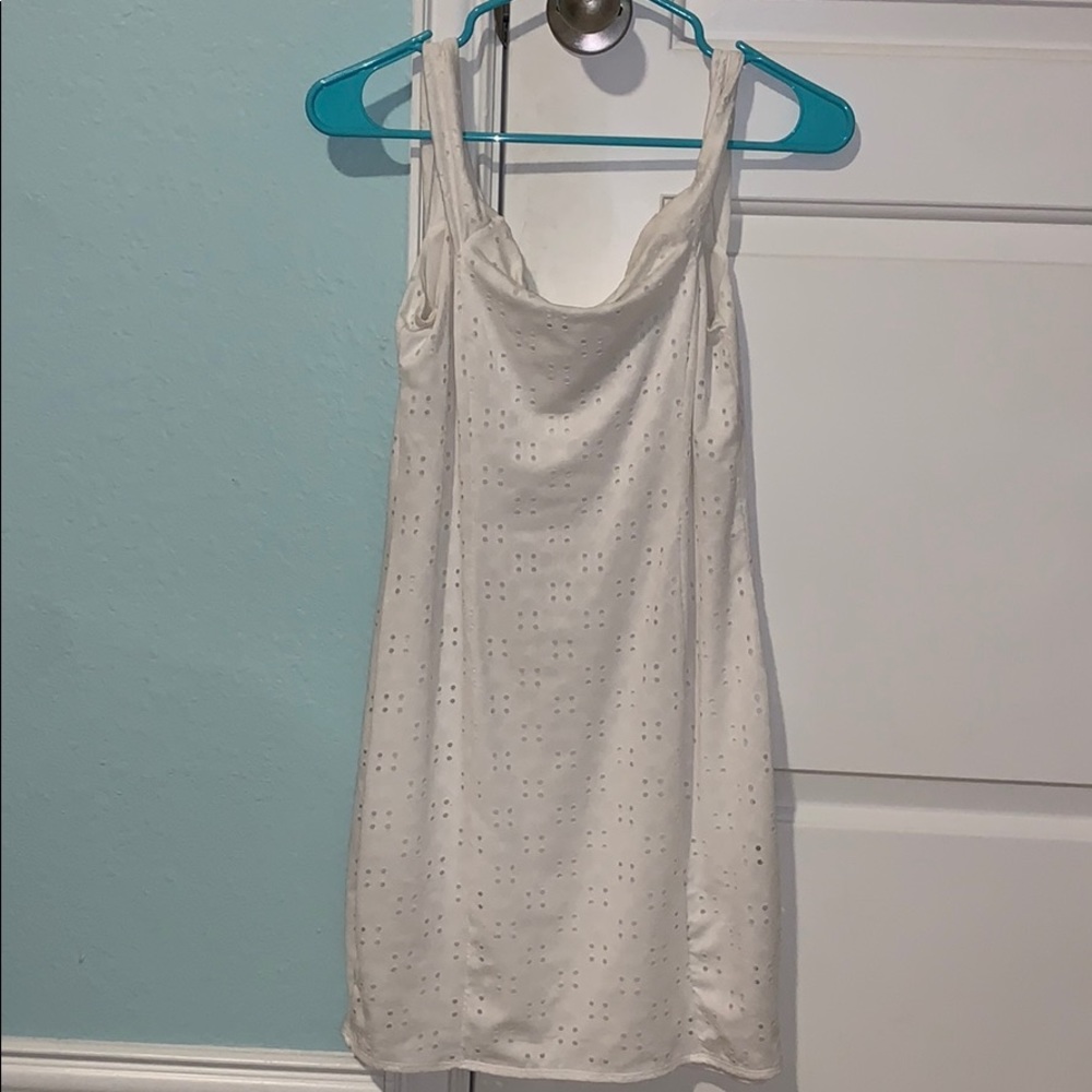 white tight super cute dress